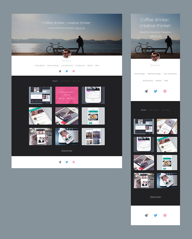 Dribbble - portfolio...