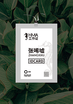 韩阿胖儿～采集到工作牌