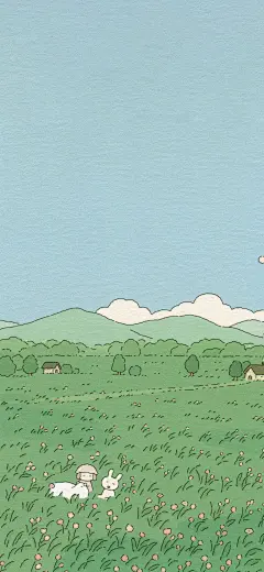 可爱 插画 手机壁纸