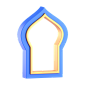 Mosque Door 3D Illustration