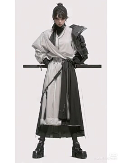 维维阿姨采集到J【角色原画设计】中国风人设
