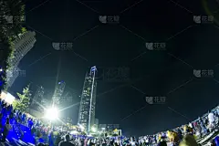 澳大利亚,黄金海岸,冲浪者天堂海滩,焰火,旅途,暗色,春节,新年前夕,著名景点,户外