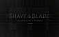 Shave & Blade理发店VI形象设计#高端品牌设计分享#