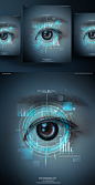 Futuristic Medicine 未来医学科技眼睛/视网膜概念海报PSD素材 ti219a14411