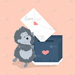 刺猬捧着一封情书