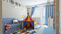 Children's room for a girl and a boy) : Interior children's room in Kazakhstan)