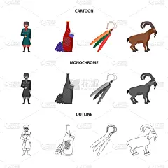 传统,看风景,络腮胡子,男人,国内著名景点,图像,矢量,收集,创新,旅游