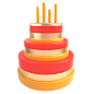 Image may contain: birthday cake, cake and candle