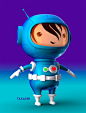 MARS Adventures : Kawaii style 3D character designs.