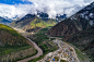 中国西藏自治区丽达山谷林芝西藏自治区滇藏公路怒江