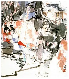 4. 林黛玉把花具且都放下，接书来瞧。