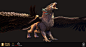 Dark And Light - Griffin, Manuel F. Cedeño : I had the wonderful opportunity to create this Griffin for  the fantasy survival game "Dark And Light" https://www.playdnl.com/
Those feathers were really challenging but I was very proud with the res