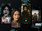 深色主题社交app 直播 ui .xd素材下载 - 豆皮儿