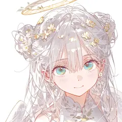 原创人物头像｜银发天使 纯洁和爱的象征 - 小红书