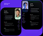 banking colorful dark mode Figma Mobile app modular product design  ui design UI/UX user interface