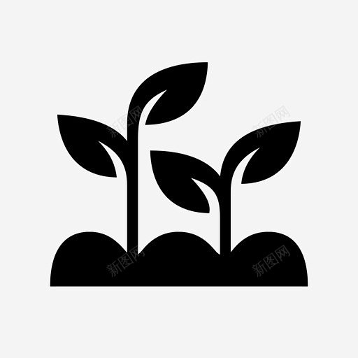 农场生长植物种植图标 icon 标识 标志 UI图标 设计图片 免费下载 页面网页 平面电商 创意素材