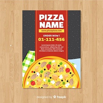 Muestra flyer pizza