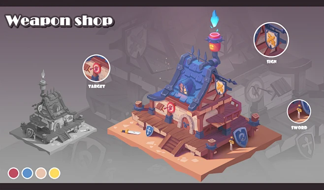 Weapon shop-花瓣网