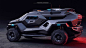 疯狂的装甲车SUV概念效果图，是一款2000马力的混动越野车