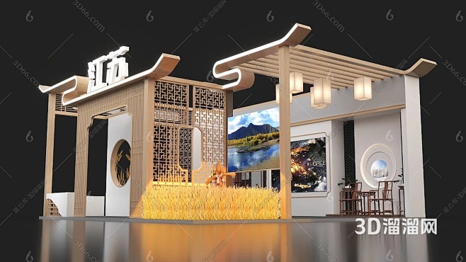 中式展台  新中式展台   古典展台  ...