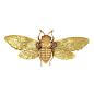 ot 371
Two-Color Gold and Cabochon Ruby Bee Clip, Mario Buccellati
