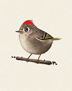创意如此简单萌小鸟插画 - 萌小鸟插画设计，大大的眼睛迷死人 （图片9张 ）原文地址：