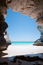 Cave at Lighthouse Beach, Bahamas