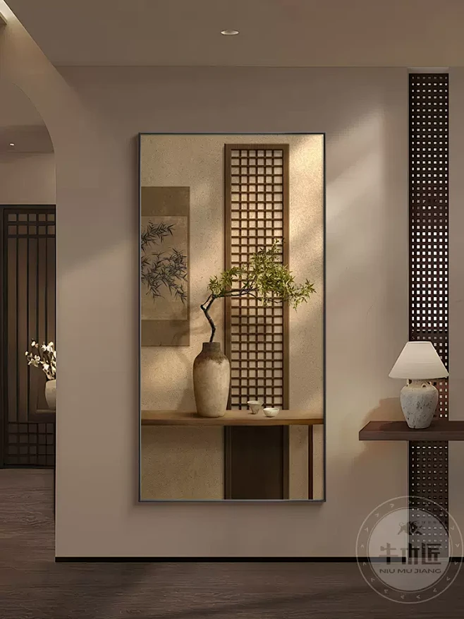 新中式入户门玄关装饰画宋代美学走廊过道挂画禅意茶室布置高级感-tmall.com天猫-花瓣网