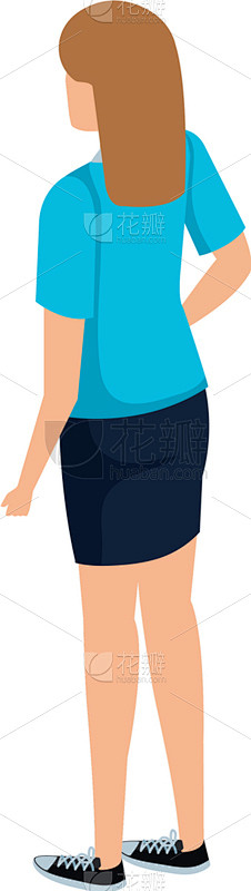 高雅,女商人,性格,头像,背面视角,可爱...