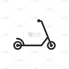 白色,图标,扁平化设计,电动滑板车,,脚踏车,运动,环境,玩具,行动,踢