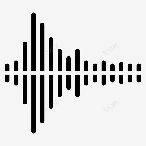 声波纵波振动图标 icon 标识 标志 UI图标 设计图片 免费下载 页面网页 平面电商 创意素材-花瓣网