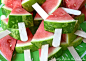 party watermelon popsicles idea . awesome for kids.