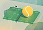 Tennis : Conceptual illustrations for Tennis magazine.
