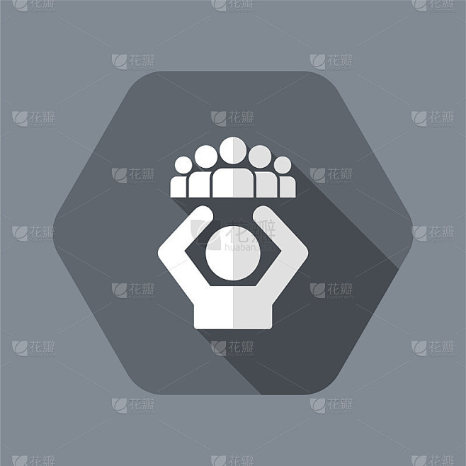 团队协作支持-矢量web图标