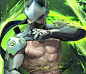 Genji .nude pinup tag. by sakimichan