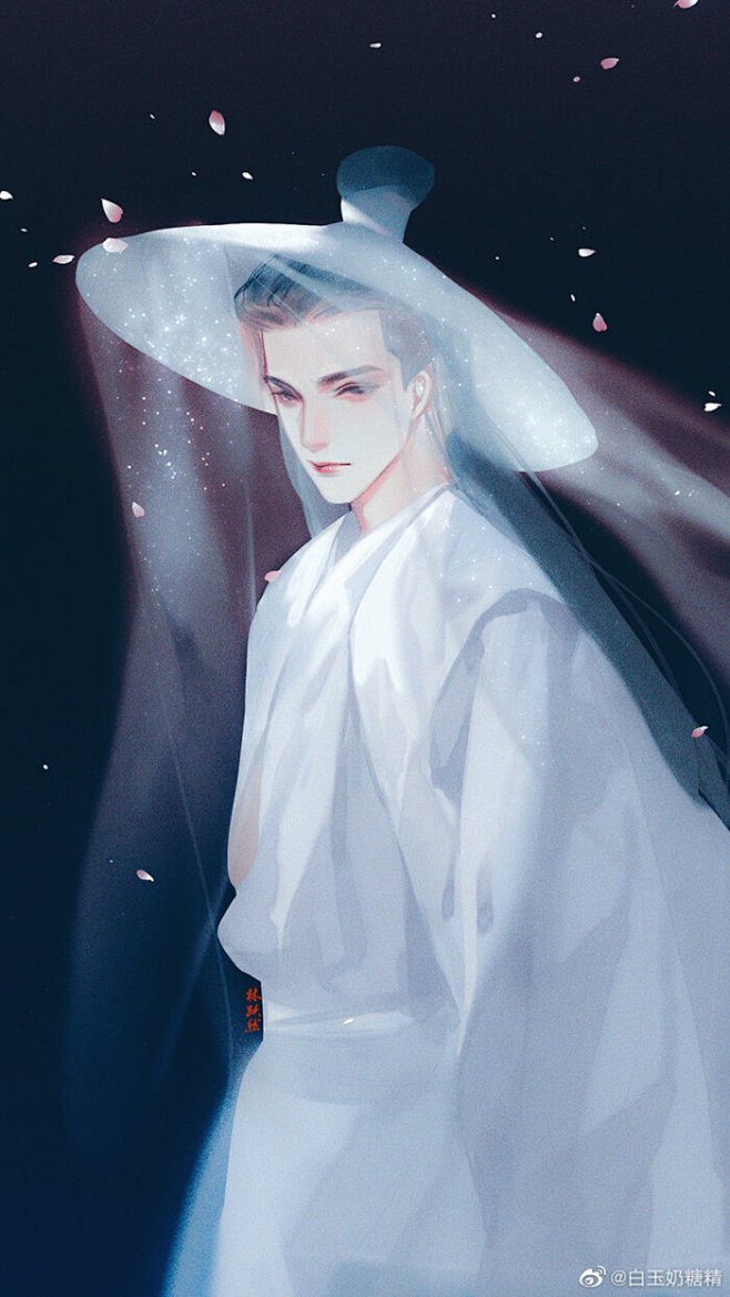 白衣美男