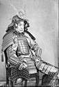 Samurai wearing armor by Wilhelm Burger.: 