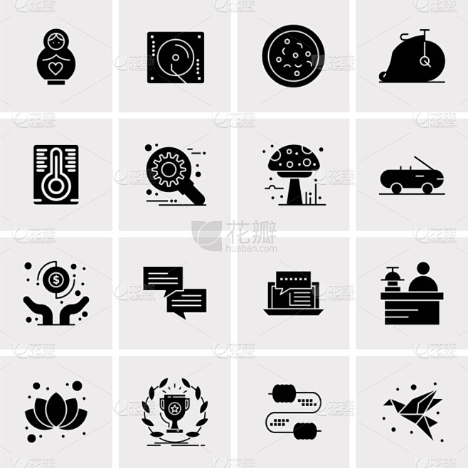 set 16 universal ico...