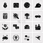 set 16 universal icons business