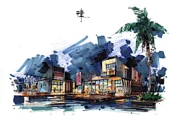 卓越手绘吕三建筑手绘2016暑假班抢座中