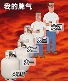 大学生表情包，我的大一大二大三大四