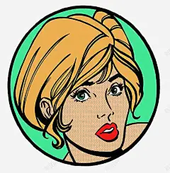 女生正脸头像 页面网页 平面电商 创意素材
