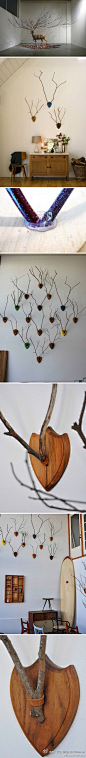 【图】Theme decoration for the winter to come. Replace the horns with branches, the in..._寒寒2的收集_我喜欢网