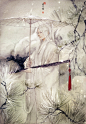 水彩，古风，昔酒011