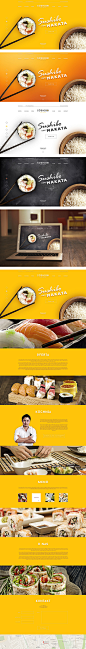 Sushi web-design by Alisa - UEhtml设计师交流平台 网页设计 界面设计
