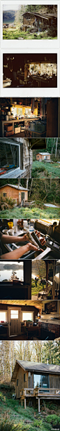 Lakeside Cabins on Sonora Island, British Columbia. Photography by Andy Grellmann.  http://t.cn/zTG3Tkh