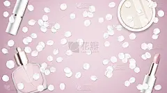 时尚配饰和化妆品集合矢量插画