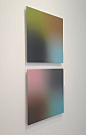 Top: Untitled (059), 2013 | Bottom: Untitled (055), 2013 | Oil and Acrylic on Panel | 24 x 24 Inches