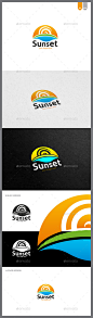 Sunset Logo - Objects Logo Templates