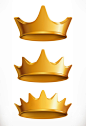 金色皇家王冠皇冠矢量图标插图元素装饰EPS矢量素材 Golden royalEPS